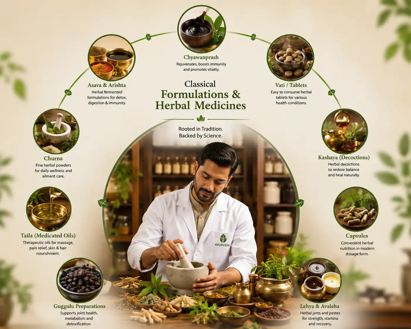 Classical Ayurvedic Herbal Medicines for Personalized Care